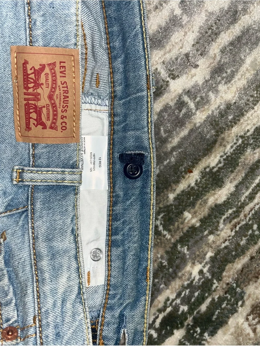 Levi's A-Line Light Blue Denim Shorts